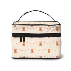 Sac cosmétique de voyage multifonction Neceser femmes maman ours Papa bébé sacs de maquillage étuis de maquillage