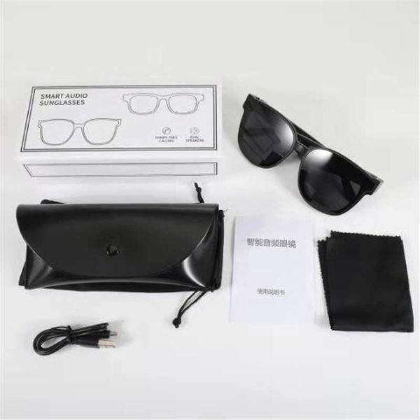 Multifonctionnel 2 en 1 Lunettes intelligentes Lunettes de soleil audio Casque sans fil Bluetooth Casque Appel mains libres Double haut-parleurs SG001 marchandises