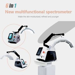 Multifunctionele 6-in-1 fotodynamische huidverzorging Aanscherping Lifting Huid Gezicht Bloedvattherapieapparatuur met RF Bio-spuitpistool Scrubber Ijshandvat