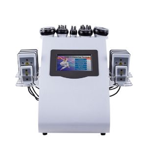 Multifunctionele 6-in-1 draagbare ultrasone cavitatie tripolaire rf afslanken schoonheid machine