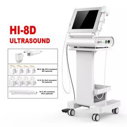 Multifunctionele 8D HIFU Ultrasound Lifting Face Body Slanke rimpelverwijdering met 2 handgrepen voor gezichts- en lichaams esthetische machine