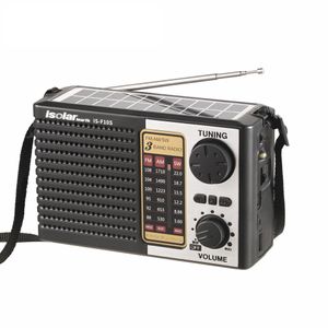 Radio AM FM SW multifonctionnelle 1 Radio portable alimentée par batterie solaire avec haut-parleur Bluetooth lumière LED IS-F10BTS