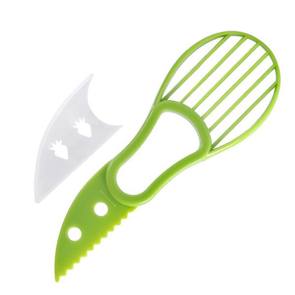 Rebanador de aguacate multifuncional, pelador de fruta, Kiwi, cuchillo para pelar, separador de pulpa, cuchillo de plástico, herramientas de corte de cocina, accesorios de cocina