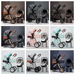 Cochecito de bebé multifuncional de diseño 3 en 1, viene con asiento de coche, cochecito plegable para recién nacido, sistema de viaje, cochecito infantil de lujo