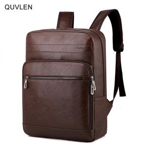 Sac à dos multifonctionnel pour hommes, sac à dos en cuir PU de haute qualité pour ordinateur Portable, sac de voyage Portable étanche de luxe pour hommes 240125