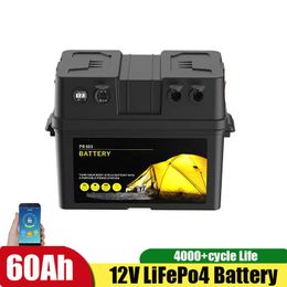 Multifunctionele batterij 50AH 60AH Portable Outdoor Self-Diriving Power Power voeding voertuig Boat USB 12V Sloar