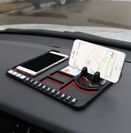 Tapis antidérapant de voiture multifonctionnel, support de téléphone automatique, antidérapant, collant, support de téléphone de tableau de bord en Silicone, tableau de bord 3914705