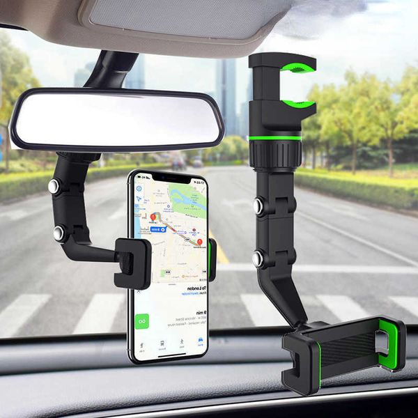 Soporte multifuncional para teléfono de coche, espejo retrovisor, soporte colgante para asiento, soporte para teléfono móvil en coche, venta al por mayor, envío gratuito