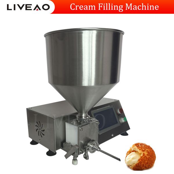 Machine multifonctionnelle de remplissage de bouffées de crème au chocolat, Machine d'injection de pain et de crème de gâteau pour boulangerie