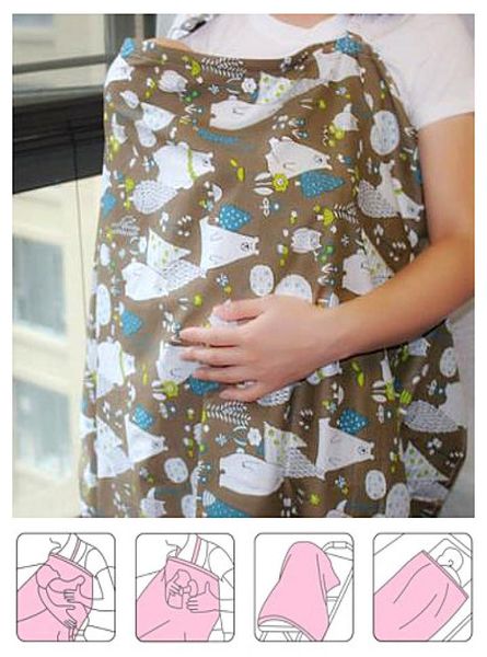Multifonctionnel coton couverture d'allaitement maternité allaitement couverture femme infirmière tissu allaitement téter capuche serviette infantile He9721448
