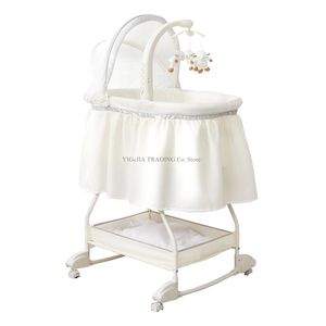 Multifunctionele schattige pasgeboren baby wieg, draagbare reizen wieg, zoete beginbassinet, opvouwbare baby wieg bed