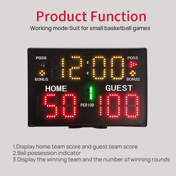 Tablet électronique multifonctionnel Tablet numérique Boîte à télécommande Contrôlant Moup de montage pour basket-ball Boxe de sport de volleyball