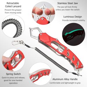 Multifunctionele visserijtangen Combo Kit met schaarvisgast grijper Zinger Retractor Visserij Tackle Hook Remover Visgereedschap Set