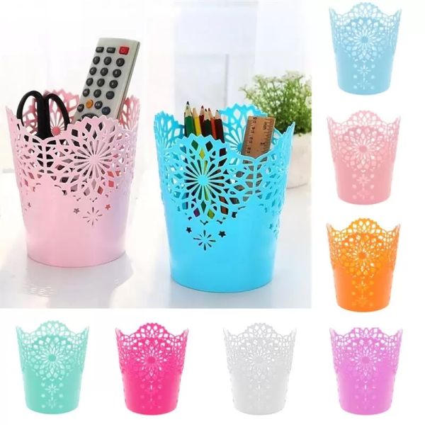 Multifonctionnel fleur plante Pot maquillage brosse boîtes de rangement stylo crayon Pots support conteneur bureau bureau stockage organisateur