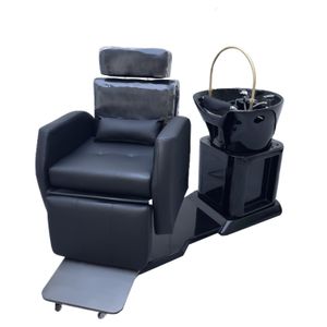 Chaise de soins à cheveux multifonctionnels Chaise de soins rotatifs shampooing lits de pied de pied de pied de pied meubles pour usage du salon