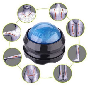 Boule de massage ronde en jade multicolore, anti-ronflement, portable, multifonction, pour les épaules, le cou, la taille cervicale, masseur plantaire