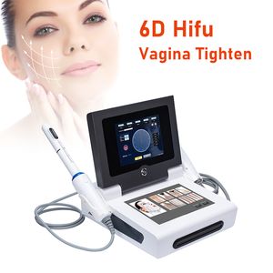 Multifunctionele HIFU Vaginale Verjonging machine Omgekeerde vagina veroudering droogheid 6D HIFU afvallen gezicht lift apparaat