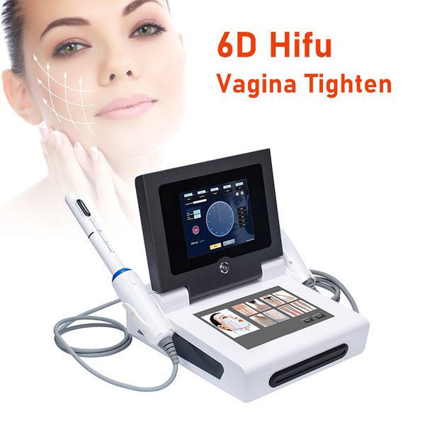 Máquina multifuncional de rejuvenecimiento vaginal HIFU, dispositivo de estiramiento facial para perder peso, sequedad del envejecimiento de la vagina, 6D