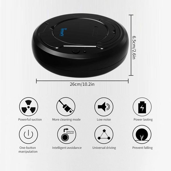 Limpiador de pisos inteligente multifuncional 3 en 1 Robot de barrido inteligente recargable automático Aspirador de secado en húmedo Robot inteligente Vacu267q