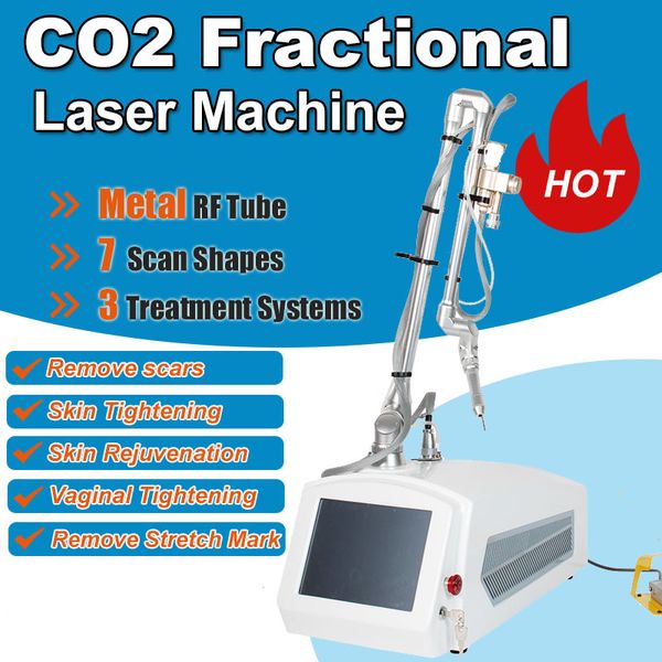 Machine multifonctionnelle d'élimination au laser fractionné CO2, dissolvant de cicatrices, de vergetures, resurfaçage de la peau, resserrement vaginal, équipement de beauté