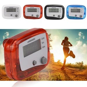 Multifunctionele LCD -stappenteller Stap Calorie Kilometer Teller Walking Stappenteller Pocket Digitale clip Mini Running Accessoire