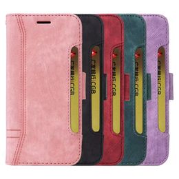 Multifunctionele lederen portemonnee kisten voor Oppo Reno 8 5G Pro 7 4G 7 Pro 7z Realme 9i V20 Card Slot Holder Vintage smartphone Flip Cover Fashion Luxury Pouch -band