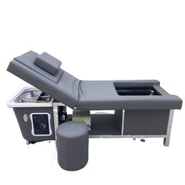 Chaise de massage multifonctionnelle de luxe pour lavage des cheveux, lit de shampoing avec massage des pieds, spa