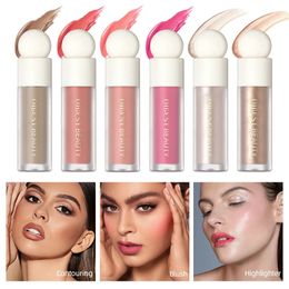 Multifunctionele Make-Up Blush Markeerstift Iluminador Shimmer Vloeibare Glow Matte Natuurlijke Verhelderende Gezicht Con Make-Up Set 240319