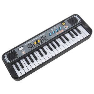Mini piano électronique multifonctionnel avec enfants Microphone ABS Portable 37 touches Musique numérique Clavier Electone Clavier