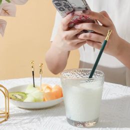 Multifunctionele menglepel Japanse keuken koken smaak proeflepel licht luxe met fruitstickers, melkkoffie mengen R