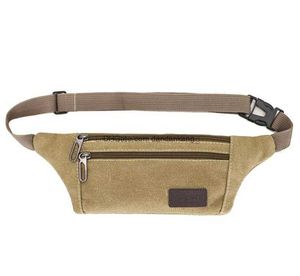 Multifunctionele outdoor Fanny pack waterdichte canvas duurzame wachttassen mode mannen vrouwen hardlopen fietsen heuptas Anti-diefstal mobiele telefoon tas borst packs