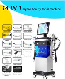 Machine multifonctionnelle à oxygène 14 en 1 pour le visage, hydra Oxygen Jet Peel, nettoyage en profondeur du visage, rajeunissement de la peau, Microdermabrasion