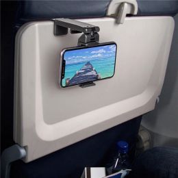 Support de téléphone multifonctionnel Clip de l'avion Silaire de train Silaire Poldable Phone Stand Portable Bracket Bracket Travel Phone