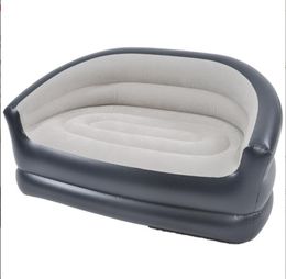 canapé gonflable portable multifonctionnel flotte randonnée en plein air camping canapés paresseux chaise maison chambre en plein air pvc meubles floqués double personne canapé salon