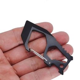 Multifunctionele draagbare sleutelhanger Flesopener Tool Card Edc Demontage Express Delivery Box Opening Finger Tiger Snel ophangende gesp GE85