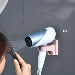 Estante multifuncional para secador de pelo sin perforaciones, ganchos para conductos de aire, estante para inodoro, baño, almacenamiento montado en la pared, ganchos para secador de pelo, soportes