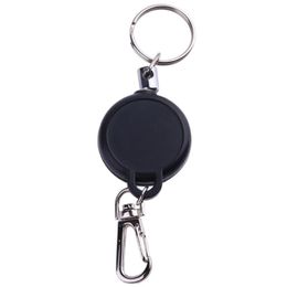 Keychain rétractable multifonctionnel Zinc alliage ABS Nom Tag Solder Carte Clé Chaîne de bague Pulp Clip Courtes de survie en plein air Sport 275C