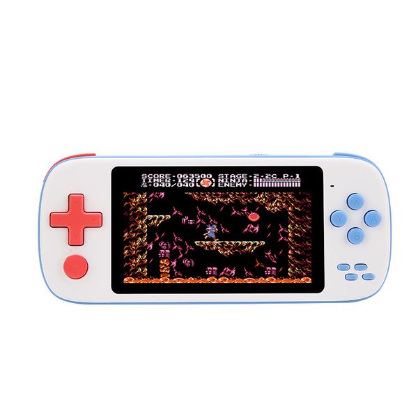 Lecteur de jeu rétro multifonctionnel La console de jeu portable à écran IPS HD de 4,3 pouces peut stocker 6800 jeux Mini lecteurs de jeux vidéo de poche portables Sortie AV