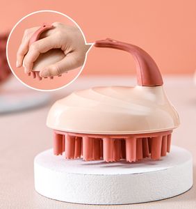 Peigne multifonctionnel de Massage du cuir chevelu en Silicone, brosse de douche, Mini tête, Massage méridien, lavage, soins propres, outil pour cheveux