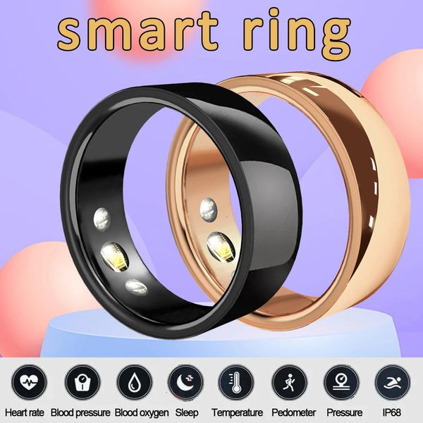 Smart Ring Smart Femmes Santé Tracker Salleur Heart Monitor Immasproofr Men Motion Smart Anneaux Smart pour Android iOS 240414