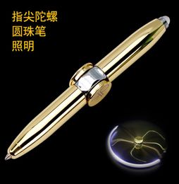 Multifunctionele spinnerpen met LED-licht Help ADHD Stress Reducer Denken Balpennen Anti-angst Infinity Spinning Pen7566817