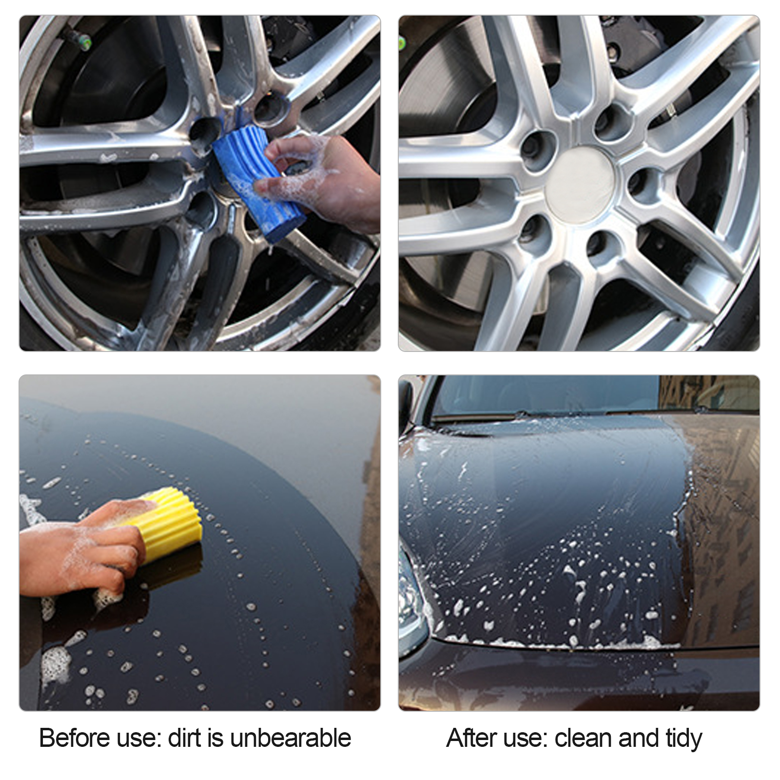 Multifunktionell stark absorberande PVA -svampbil Hushållens rengöringssvamp förtjockat mjukt rengöringsverktyg Bilrengöringstillbehör