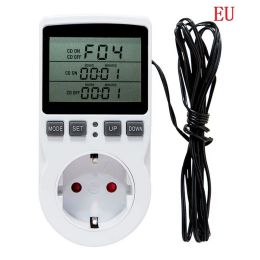 Multifunctionele thermostaat Elektronische digitale timertemperatuurregelaaraansluiting met timingschakelaarsensorsonde 110-220V