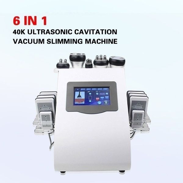 Cavitation sous vide multifonctionnelle 6 en 1 Cavitation Laser Lipo minceur Machine Portable 40k vide ultrasonique minceur Machine