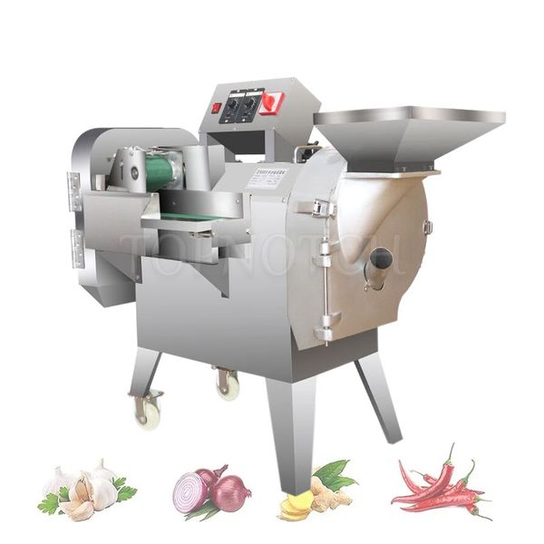 Machine multifonctionnelle de découpe de tranches de légumes, coupe industrielle de pommes de terre, d'oignon, de carotte et de radis