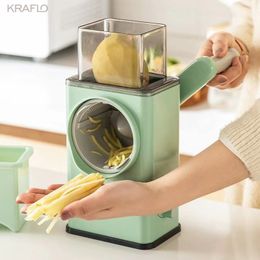 Multifunctioneel groentegereedschap Magic Primaire Slicer voor het snijden van groenten Aardappel Grote capaciteit Lemon Rotary Rotary Rotary Rotary Rotary Rotary Rotary Rotary Drum Chopper Handshake Cutter