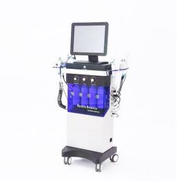 Derme à eau multifonctionnelle Machine faciale Hydabrasion HydraDermabrasion 14 en 1 Oxygène Micro Dermabrasion Skin Care Face Soulevez