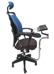 Support de clavier de serrage pour chaise multifonctionnelle à mouvement complet, Support d'ordinateur portable, tapis de souris pour bureau et jeu confortables 8778022