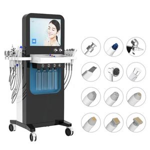 Multifunktion Ale Vertikale Hydra Derma BasionSpa behandelingssysteem Pigment Verwijderen Skin Scrubber RF Peeling Facial Machine Mit Fraktionierten und EMS