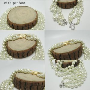 Multicouche perle chaîne orbite collier femmes mode strass Satellite collier court pour cadeau fête bijoux de haute qualité